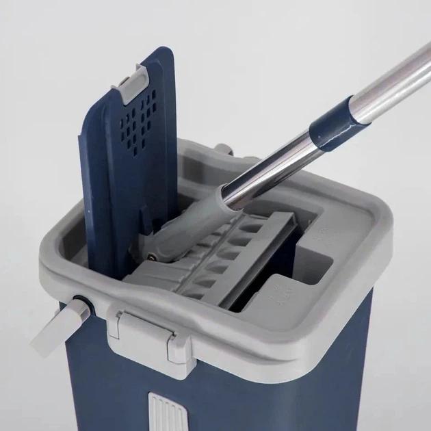 Serpillière plate avec seau essoreur